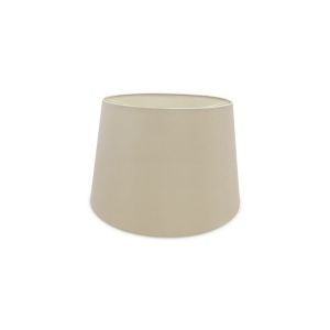 Sutton Dual Mount Round Empire, 320/400 x 260mm Dual Faux Silk Fabric Shade, Nude Beige/Moonlight