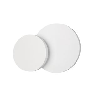 Tahiti Wall Light Circles 5W LED 3000K Matt White, 285lm, 3yrs Warranty