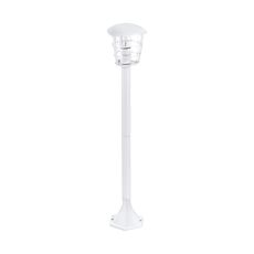 Aloria 1 Light E27 Outdoor IP44 Adjustable White Pendant With Clear Plastic Diffuser