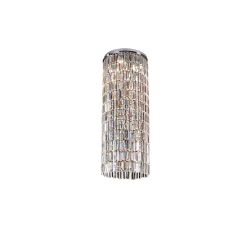 Torre Pendant *** 50cm Plate & Mirror Only *** 6 Light GU10 Polished  Chrome/Crystal To Order 60 Hooks